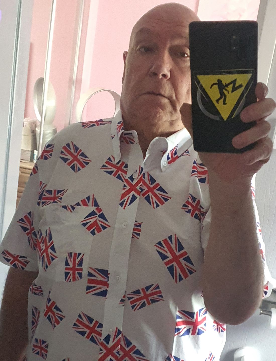 Customer photo review of Union Jack all over print shirt - Short sleeve