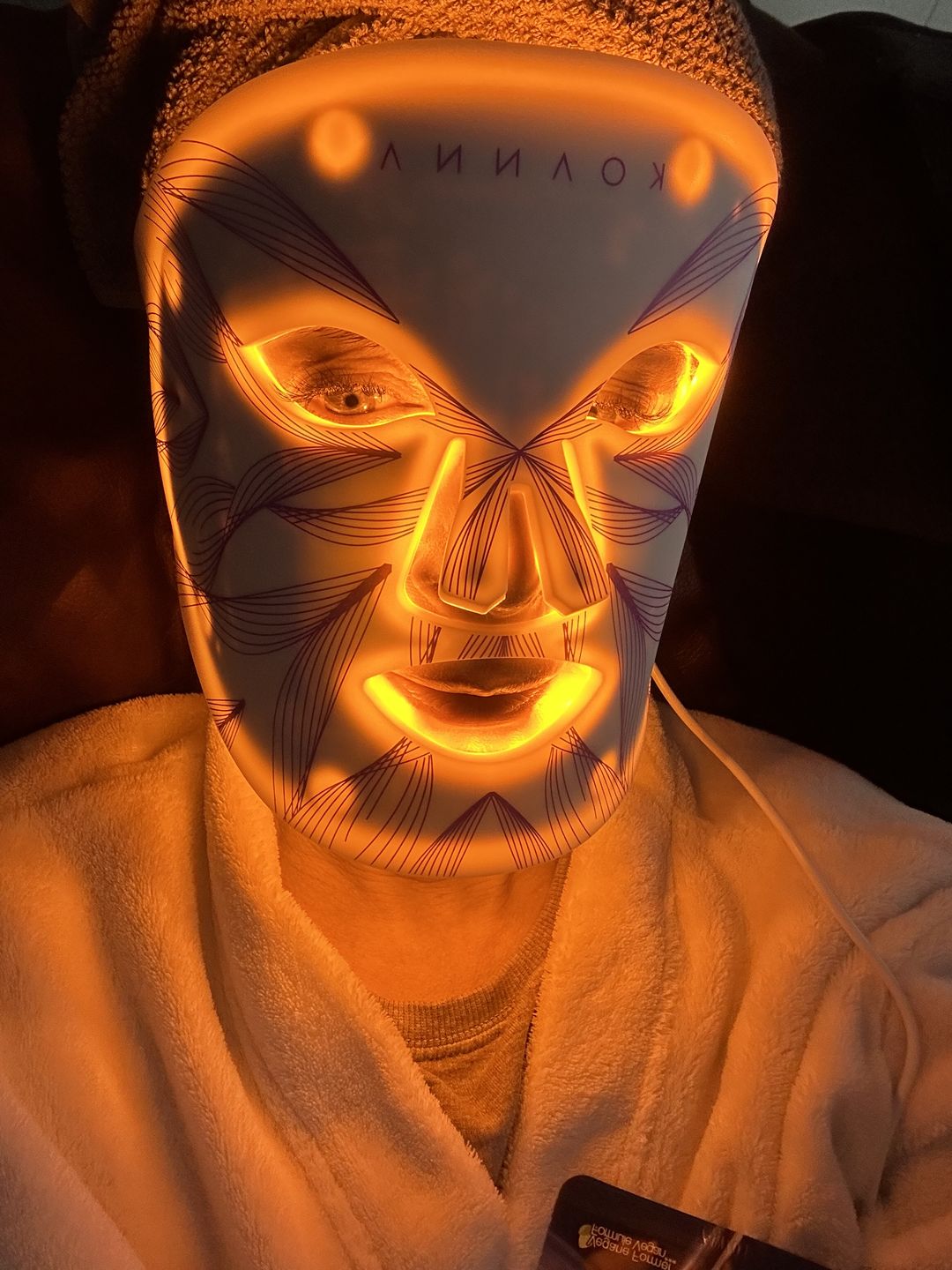 Customer photo review of LED Light Therapy Mask