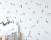 Customer photo review of Muted Unicorn and Rainbow Removable Decals