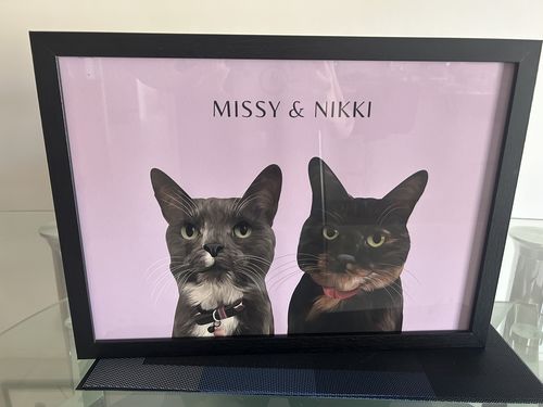 Customer photo review of Two-Pet Portrait