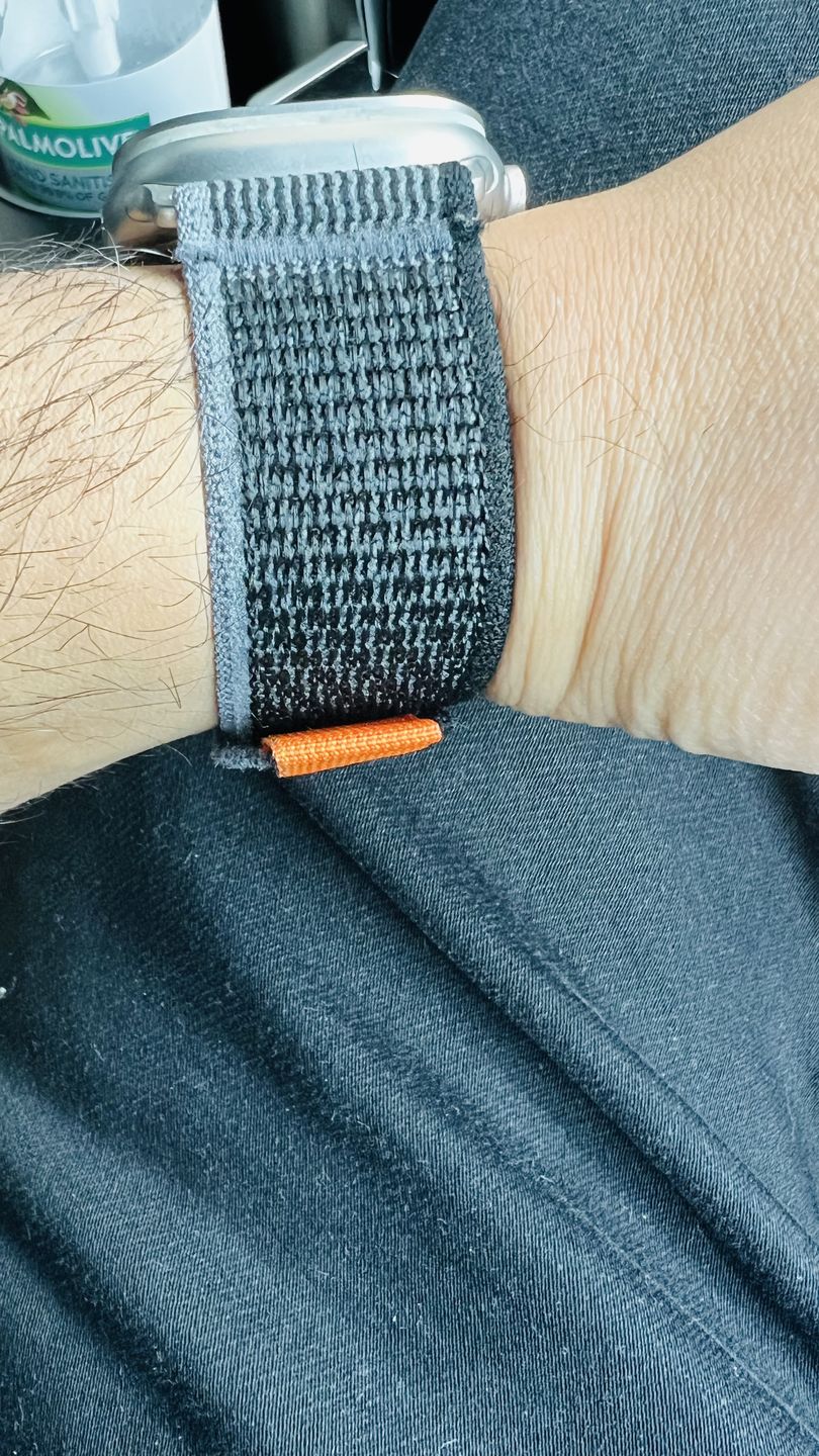Customer photo review of Trail Loop Apple Watch Band