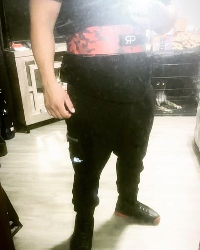 Customer photo review of PR Powerlifting 13mm Belt w/ Lever Buckle - PR916 - Red Camo