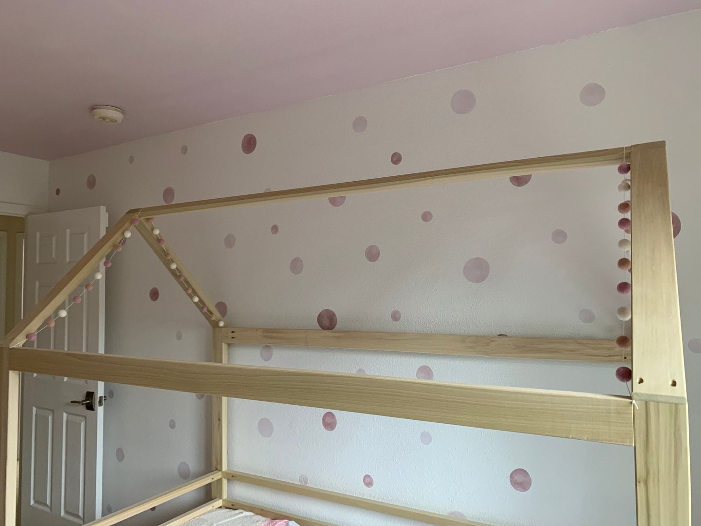 Customer photo review of Pastel Pink Watercolor Dots