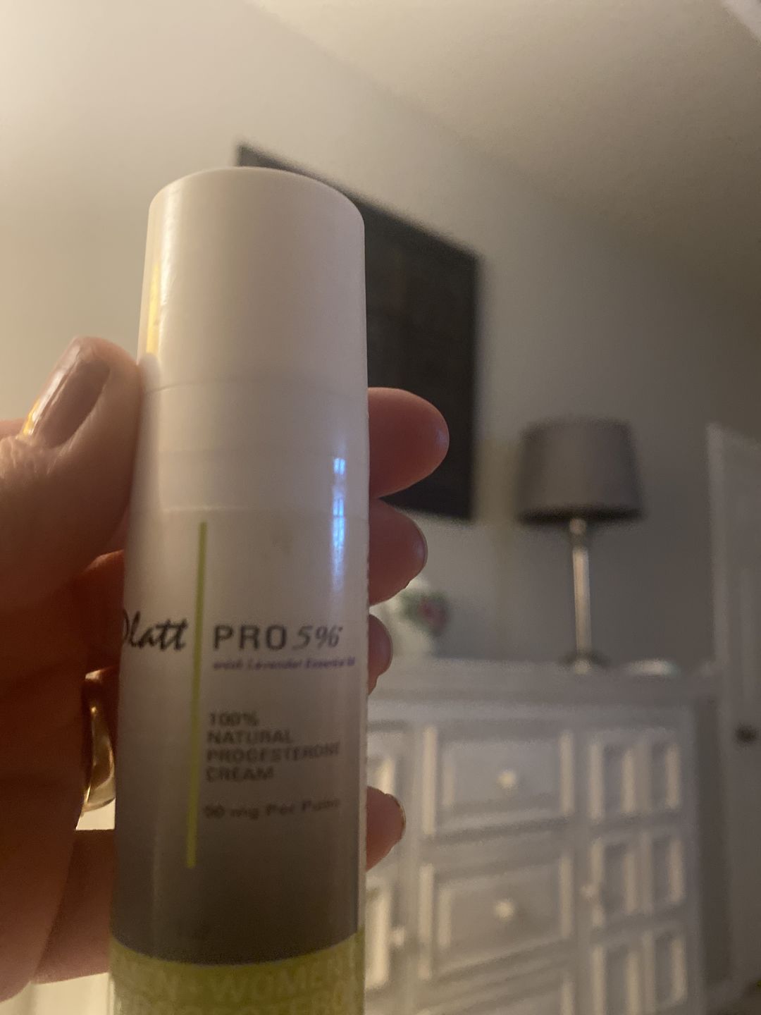 Customer photo review of Platt PRO 5% Dr. Platt's All Natural & Bio-Identical Progesterone Cream