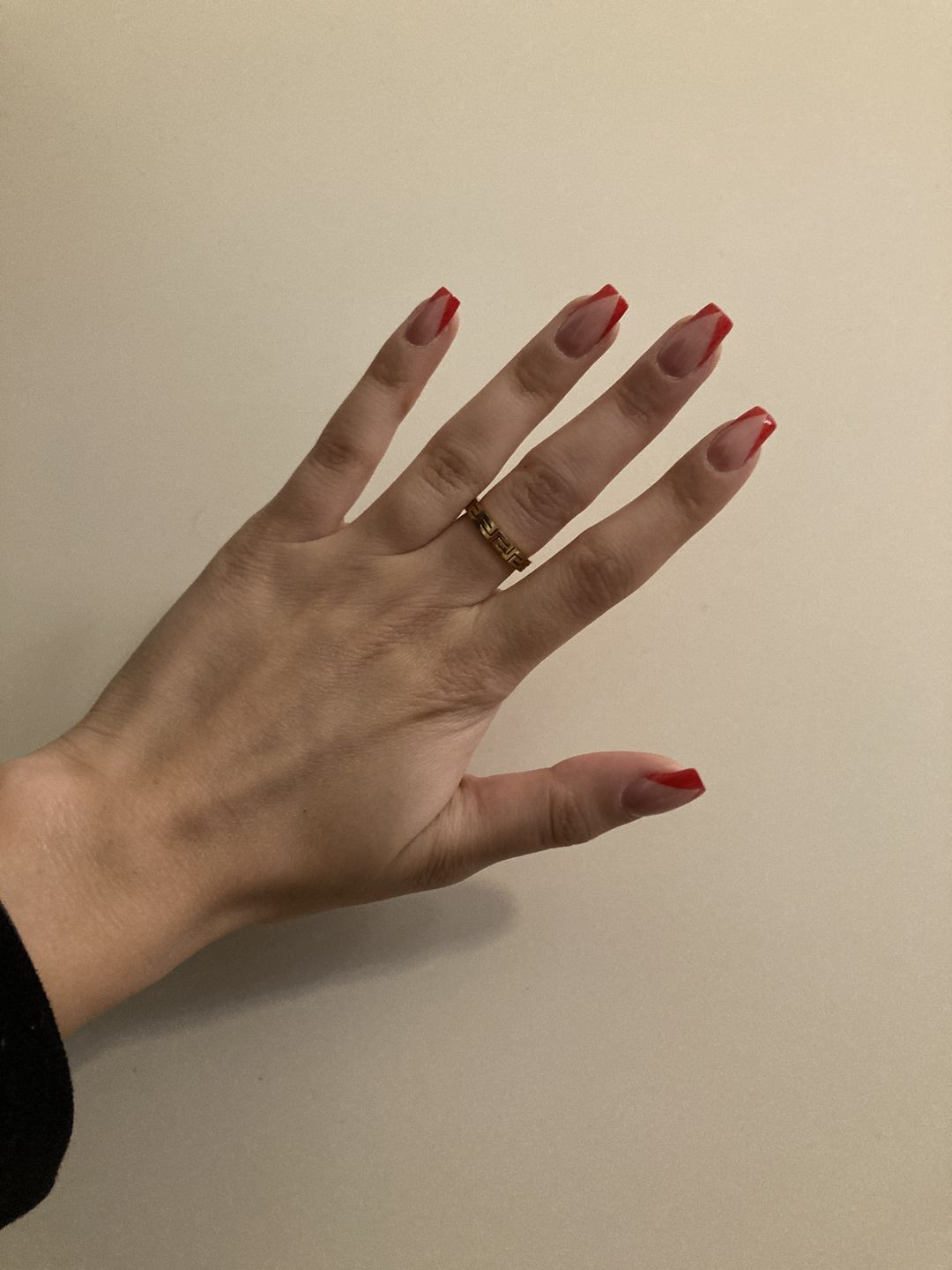 Customer photo review of Troja Ring | 18K vergoldet