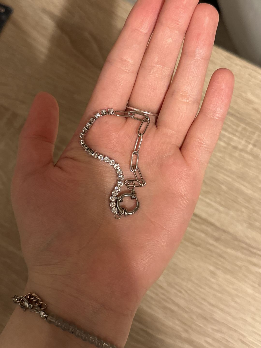 Customer photo review of Tennis Chain Armband | 18K vergoldet