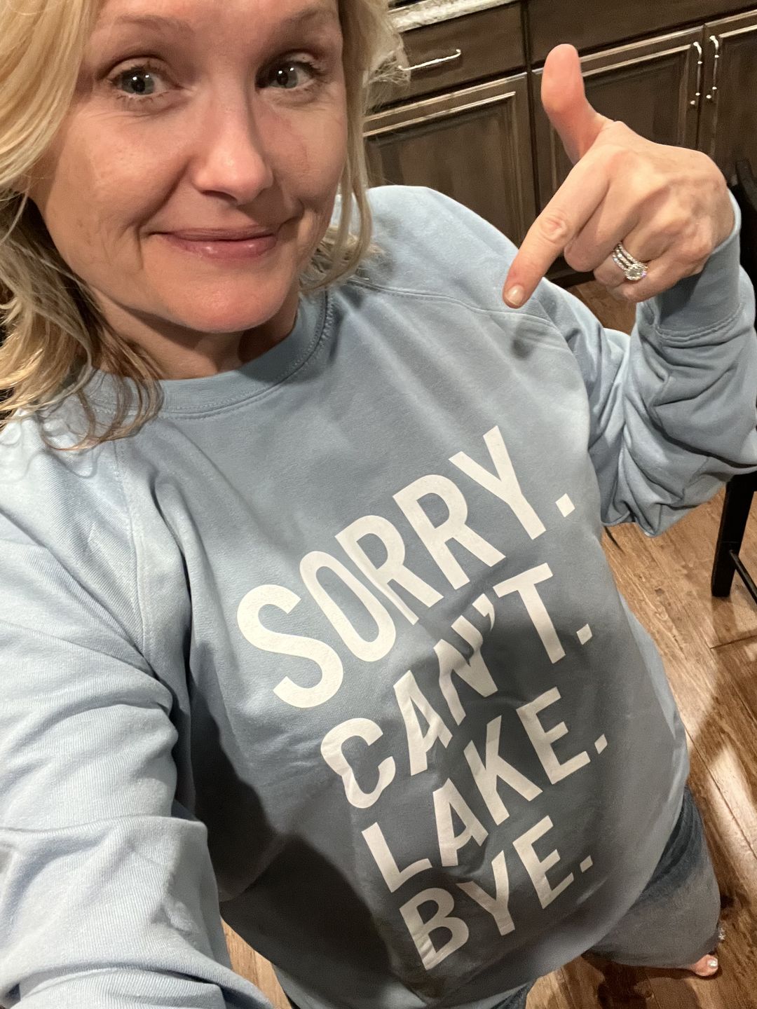Customer photo review of Sorry Can't Lake Bye