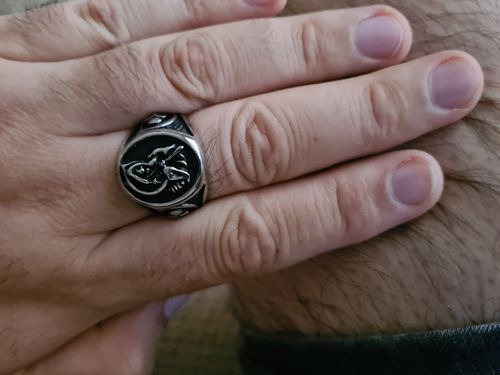 Customer photo review of Death Signet Ring