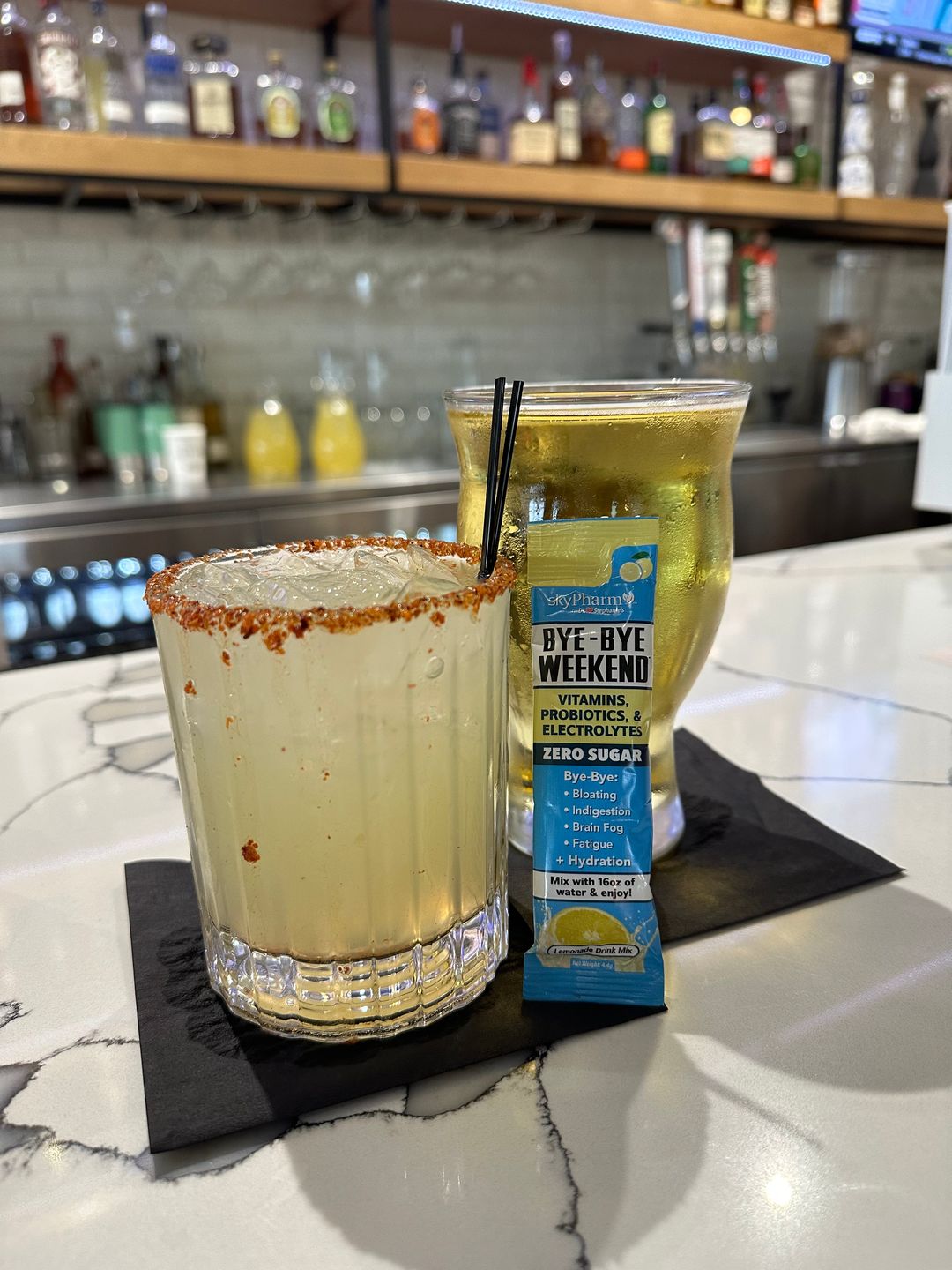 Customer photo review of Bye-Bye Weekend Drink Mix