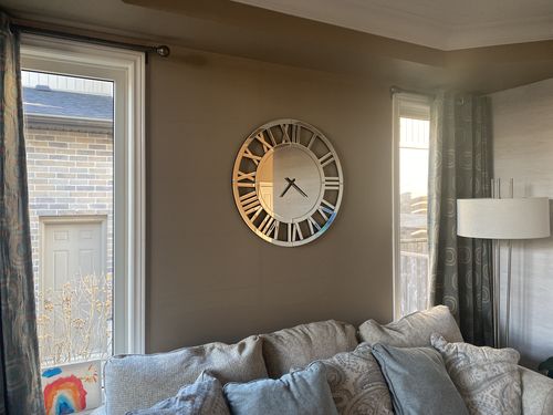 Customer photo review of 32" Luxury Real Mirrored Clock