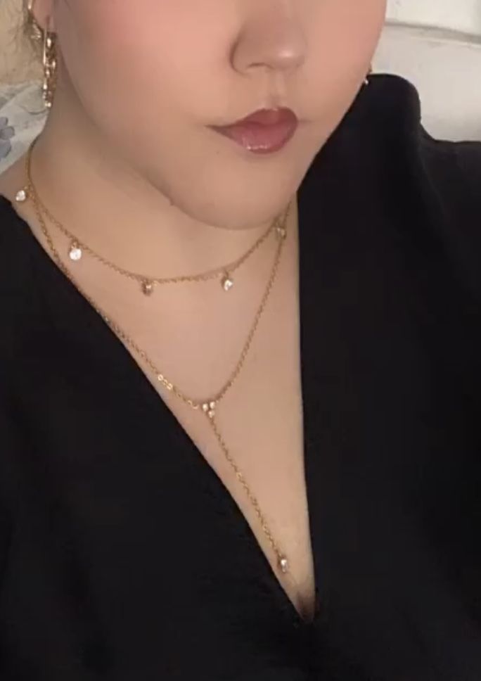 Customer photo review of Alessia Halskette | 18K vergoldet