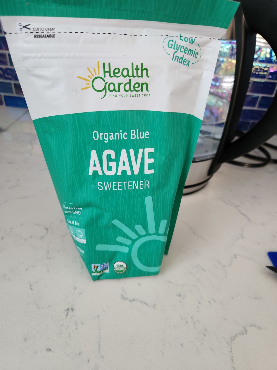 Customer photo review of Organic Blue Agave Powder Sweetener 12 oz