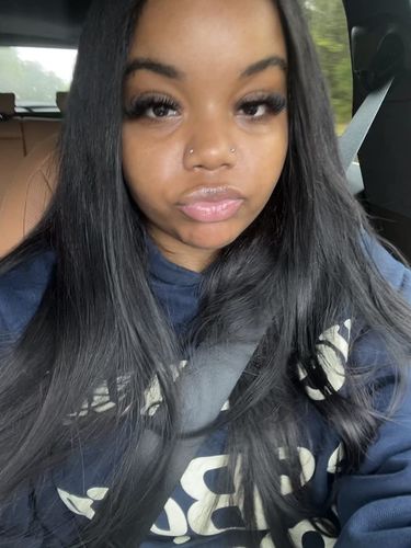 Customer photo review of Clip Ins Extension Straight 12A+ Virgin Human Hair Extension