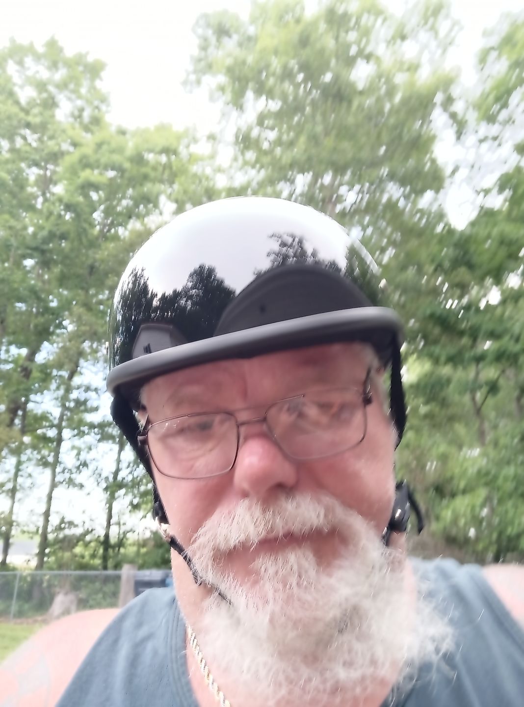 Customer photo review of Smallest Lightest SOA DOT Beanie Helmet / Gloss Black
