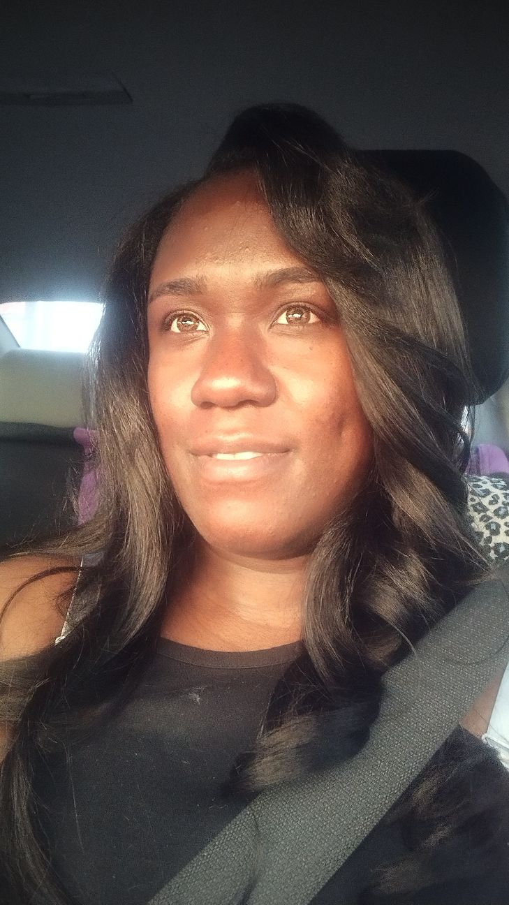 Customer photo review of Relaxed Light Yaki Tape In Hair Extension