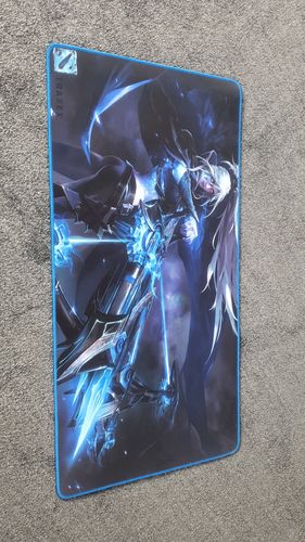 Customer photo review of XXL Extended Medium Custom Mousepad