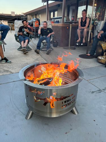 Customer photo review of TED NUGENT MYFIRESIDE PIT