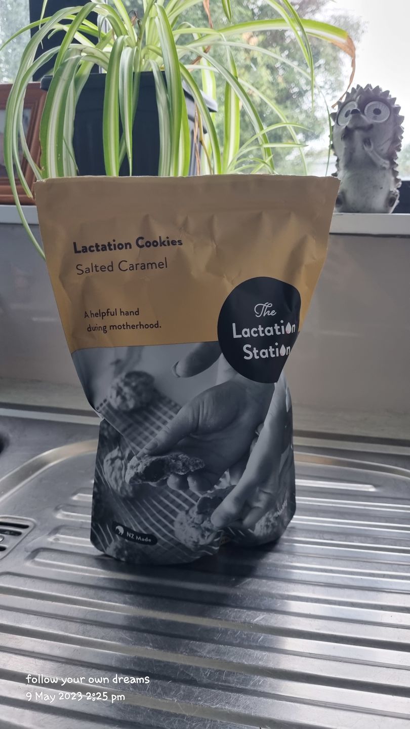 Customer photo review of Salted Caramel Lactation Cookies
