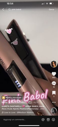 Customer photo review of Piastra per capelli portatile PinkStyle®