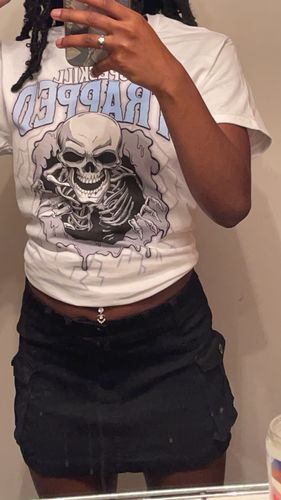Customer photo review of Cement Grey 11s DopeSkill T-Shirt Trapped Halloween Graphic