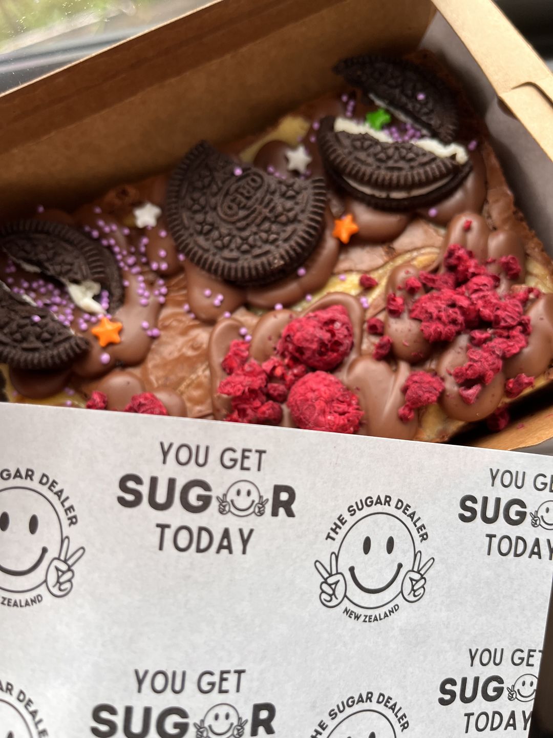 Customer photo review of Mini cheesecake brownie