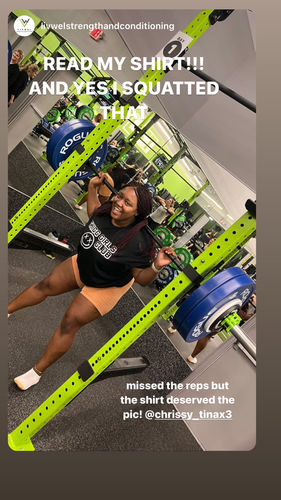 Customer photo review of Salty Savage Unisex "THICC GIRLS CLUB" Tee