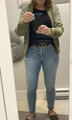 Customer photo review of Silver Infinite Skinny Jean 27" (Mid Indigo)
