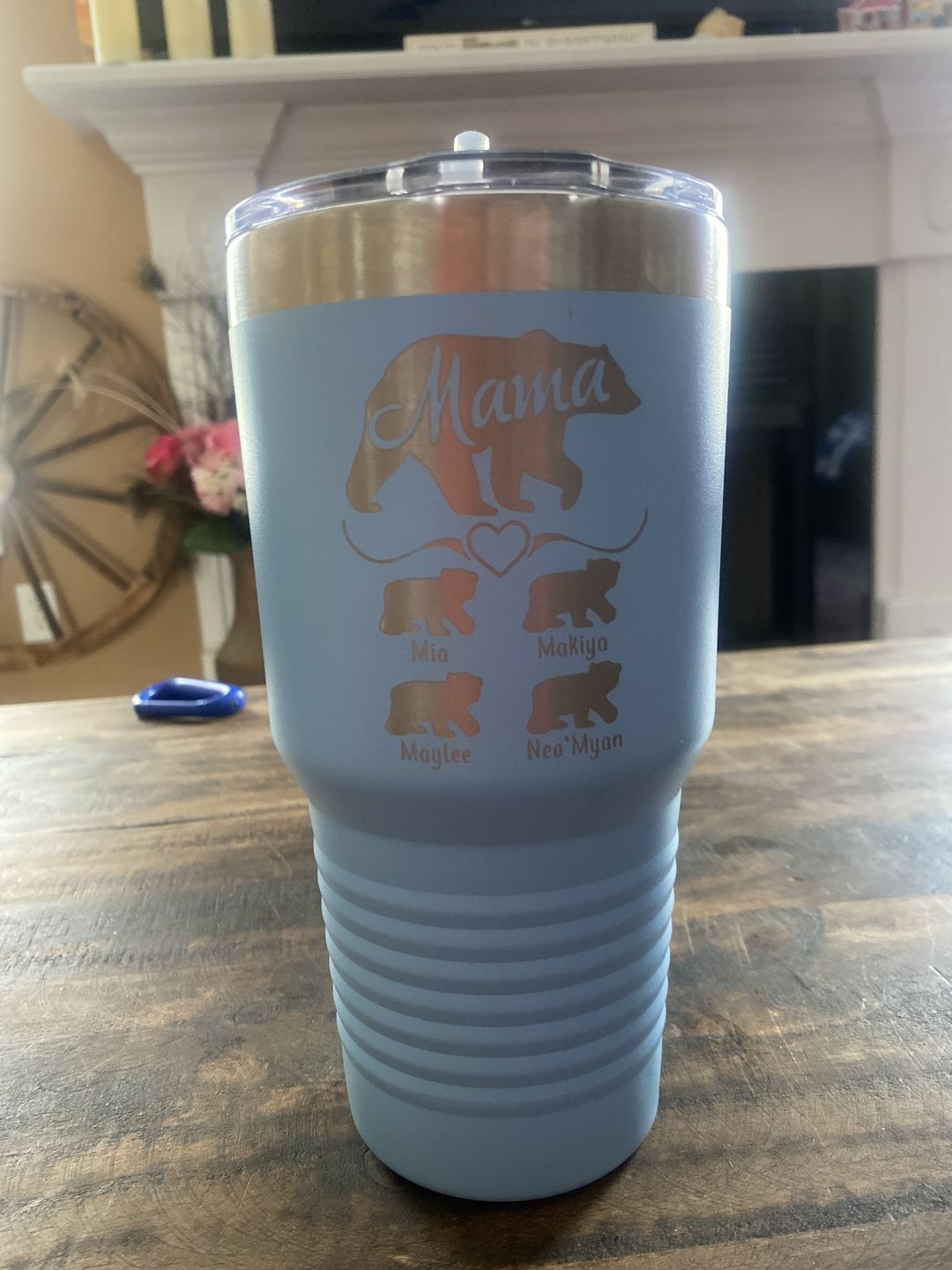 Customer photo review of Mama Bear (CUSTOM) Tumbler Personalized with Child's Name