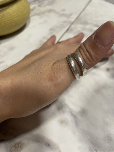 Customer photo review of Anillo Doble Caña Ajustable