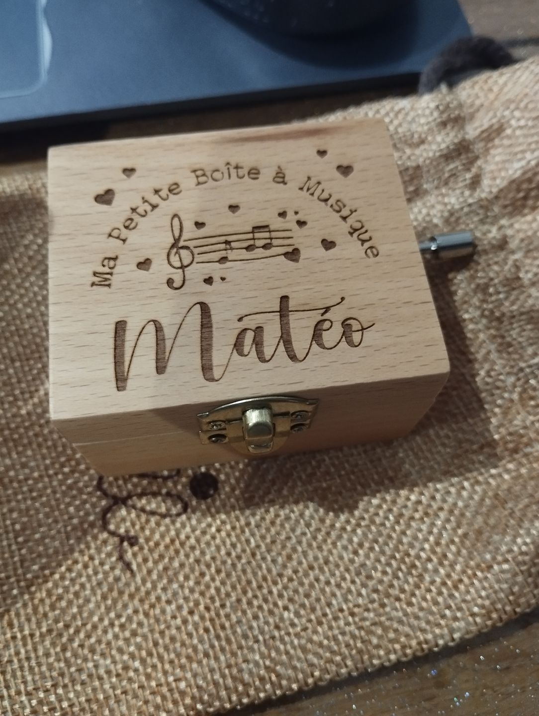 Customer photo review of La Boîte à Musique Personnalisée