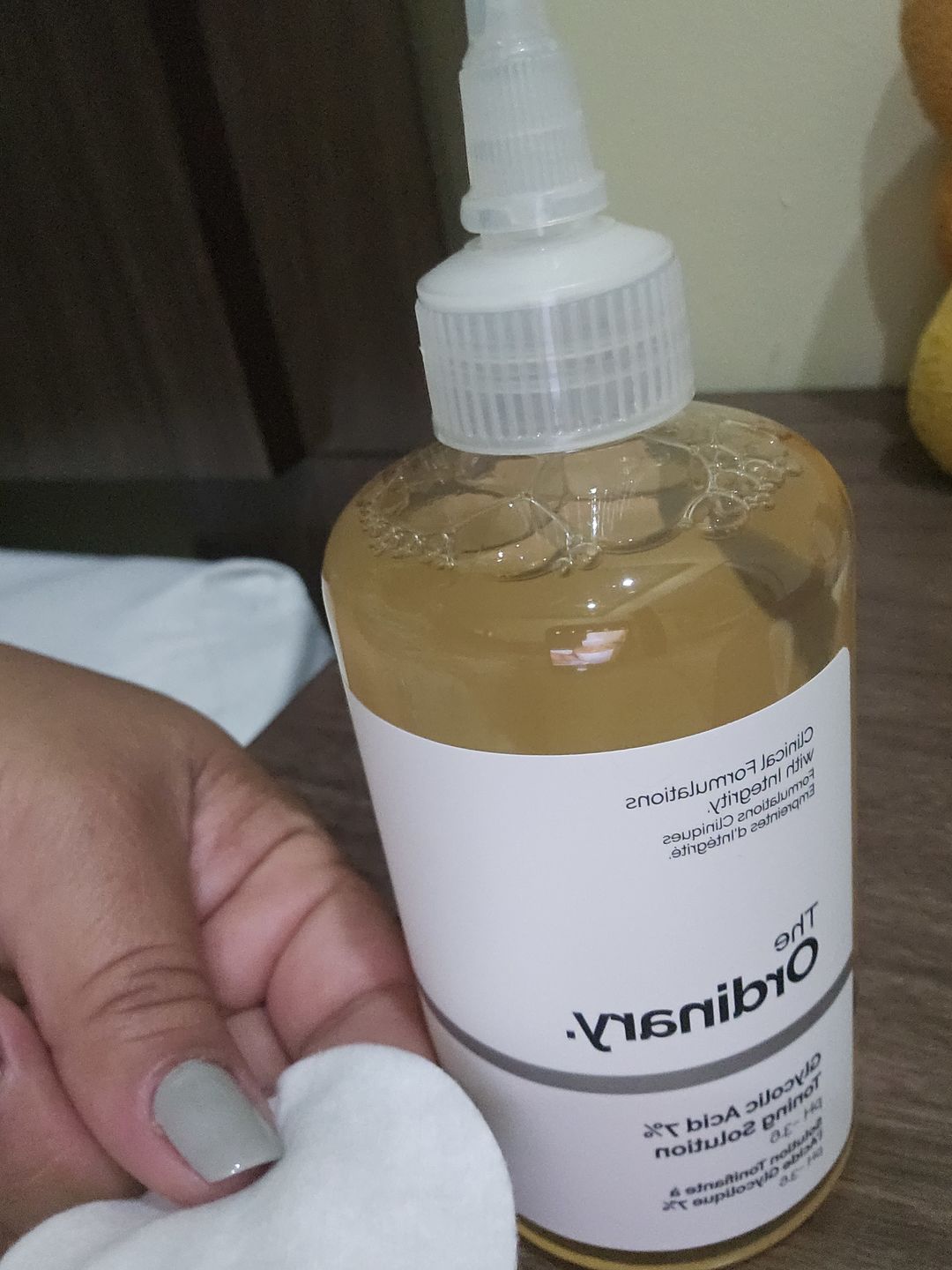 Customer photo review of Glycolic Acid 7% Exfoliating Toning Solution 240ml