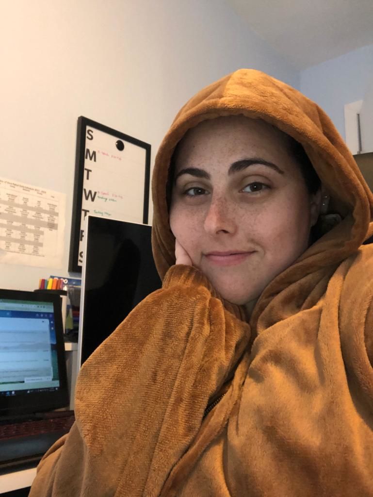 Customer photo review of CoziBee Zipper TALL Caramel Brown