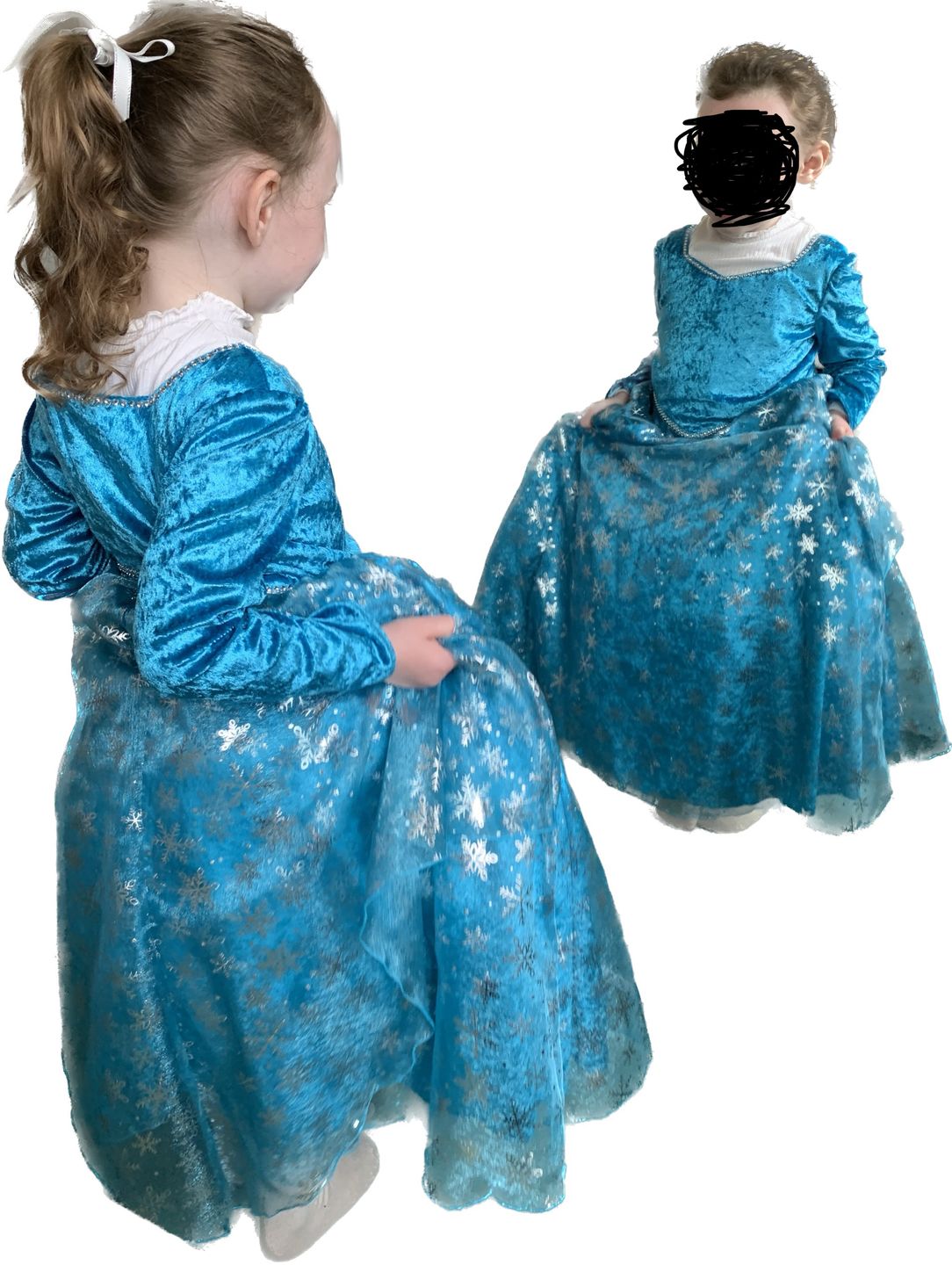 Customer photo review of Snowflakes Organza Fabric