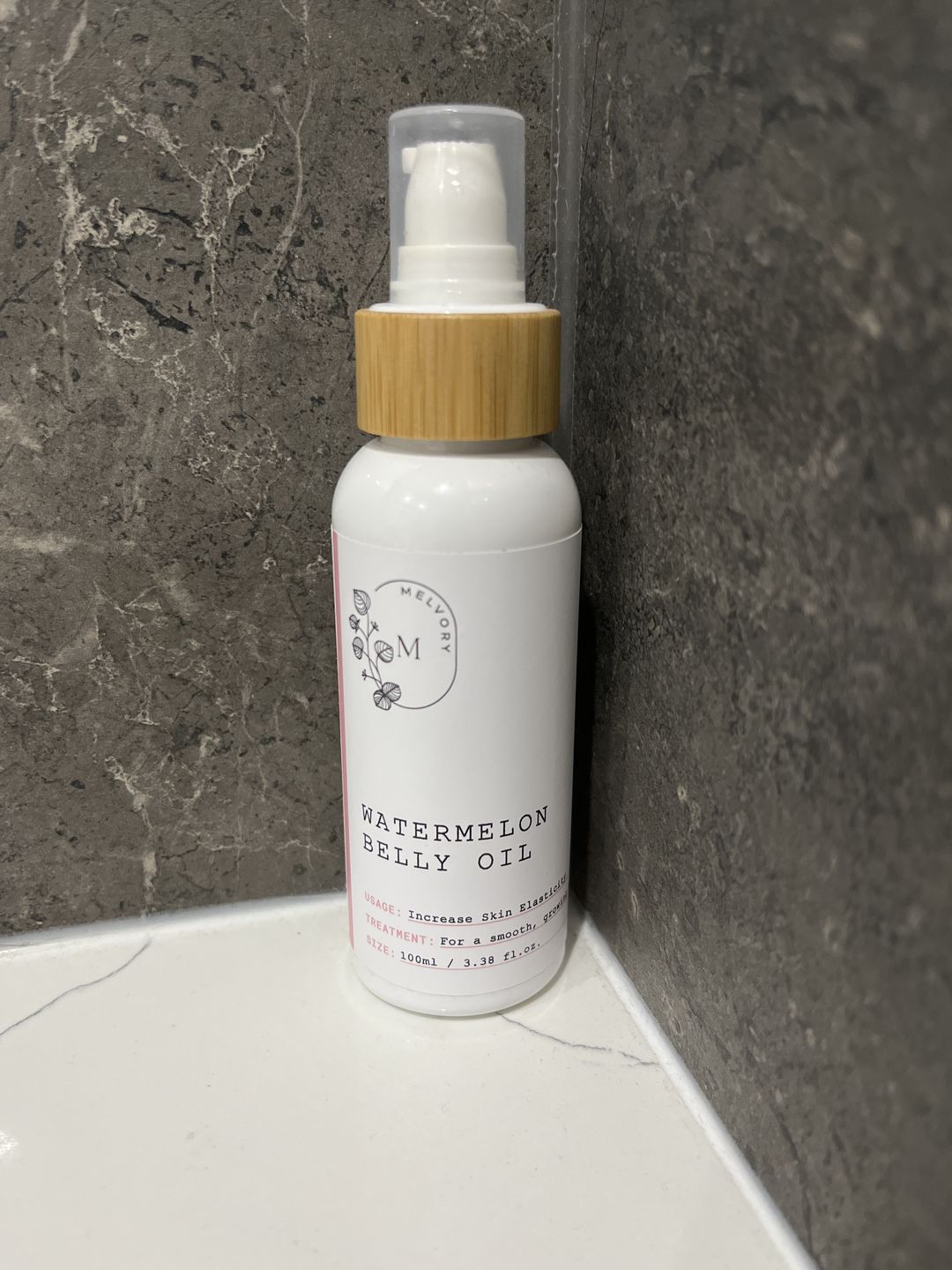 Customer photo review of Watermelon Belly Oil