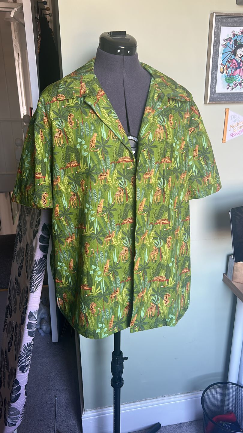 Customer photo review of Jungle Leopards Rose & Hubble Cotton Poplin Fabric