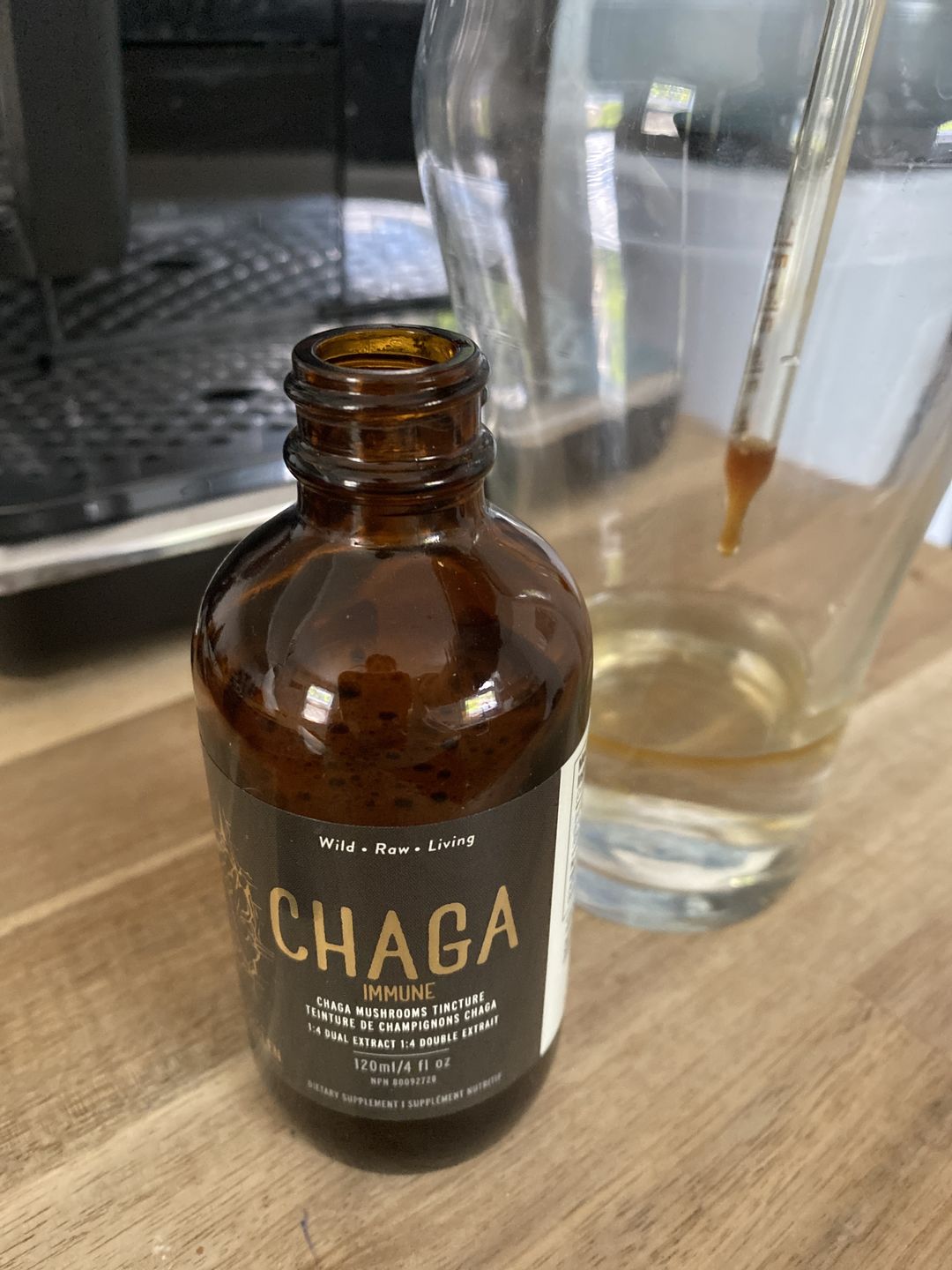 Customer photo review of Wild Chaga Immune: 1:5 Chaga Mushroom Dual Extract Tincture