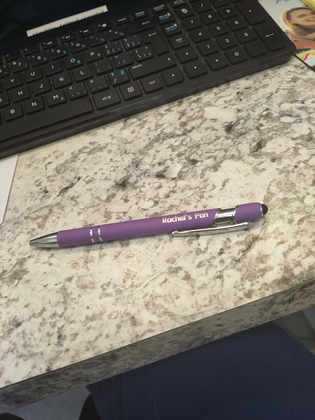 Customer photo review of Custom Engraved Pens