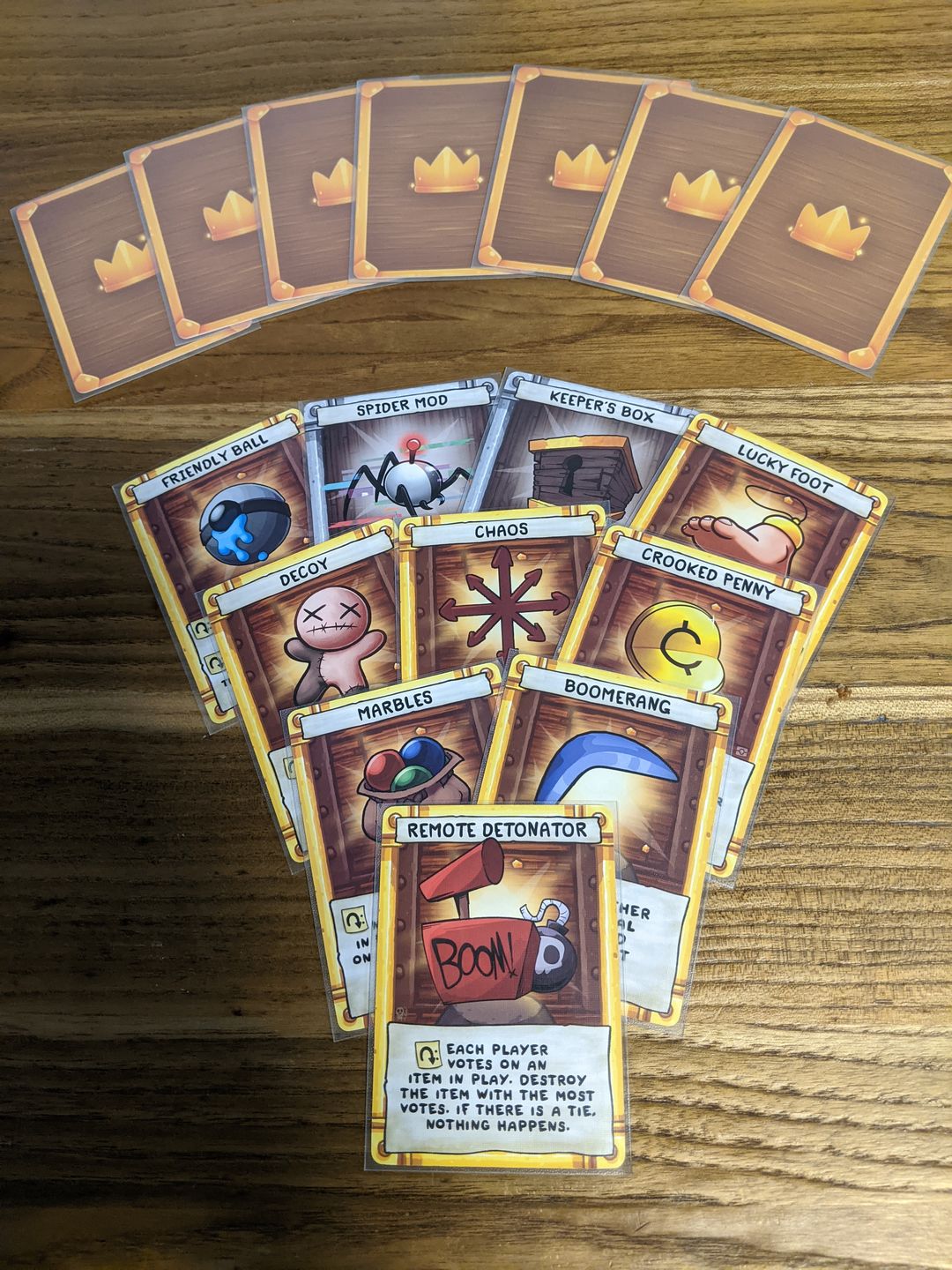 Customer photo review of Clear Matte Standard Size Card Sleeves