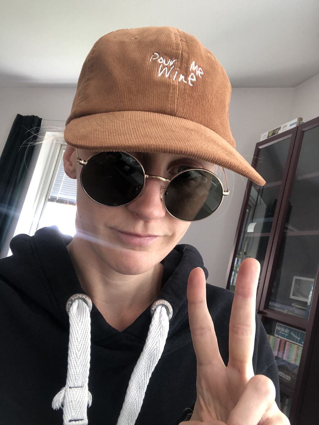 Customer photo review of The Pour Me Wine Corduroy Hat
