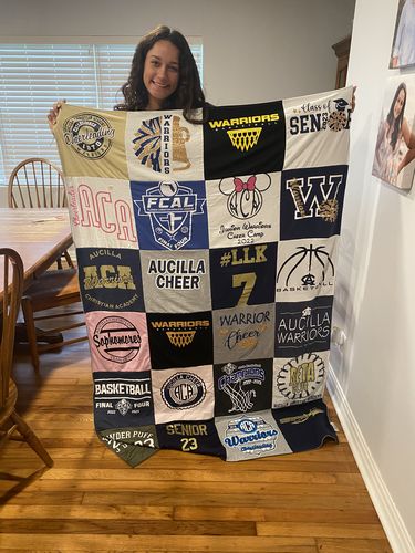 T-shirt quilt featuring aucilla warriors by Anna from FL