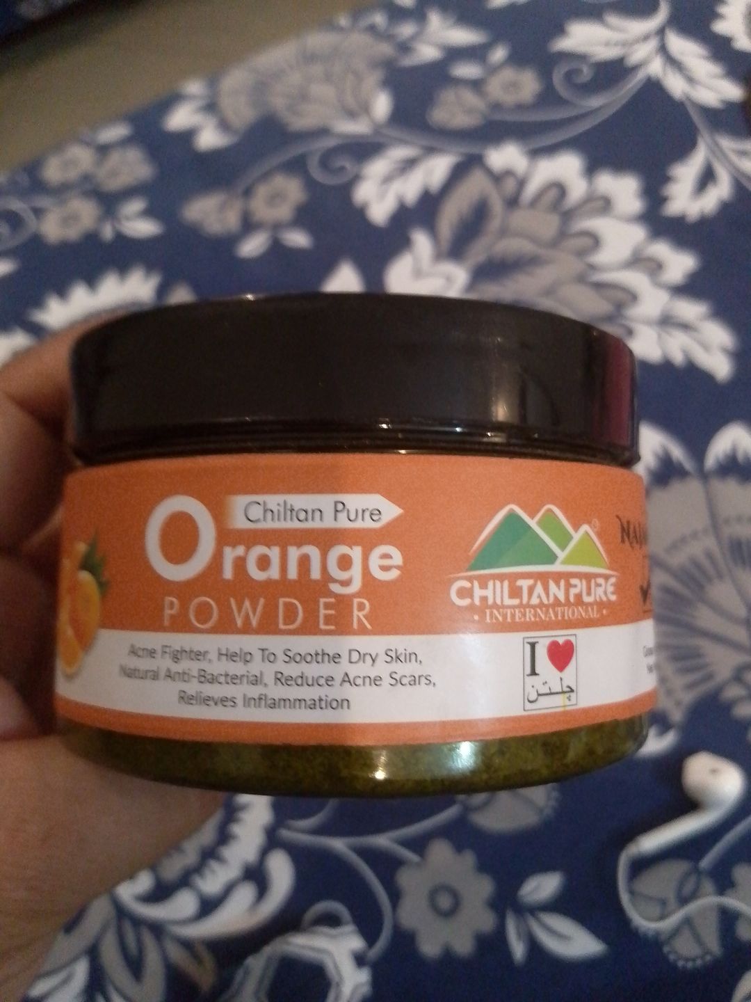 Customer photo review of Orange Powder 🍊 Natural Anti-Bacterial & Skin Saver [کینو]