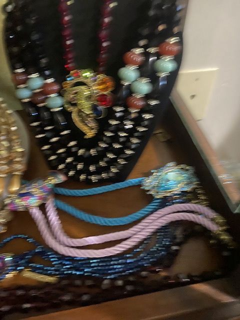 Customer photo review of Heidi Daus® "Elegant Essentials" Pin Enhancer Cord Necklace