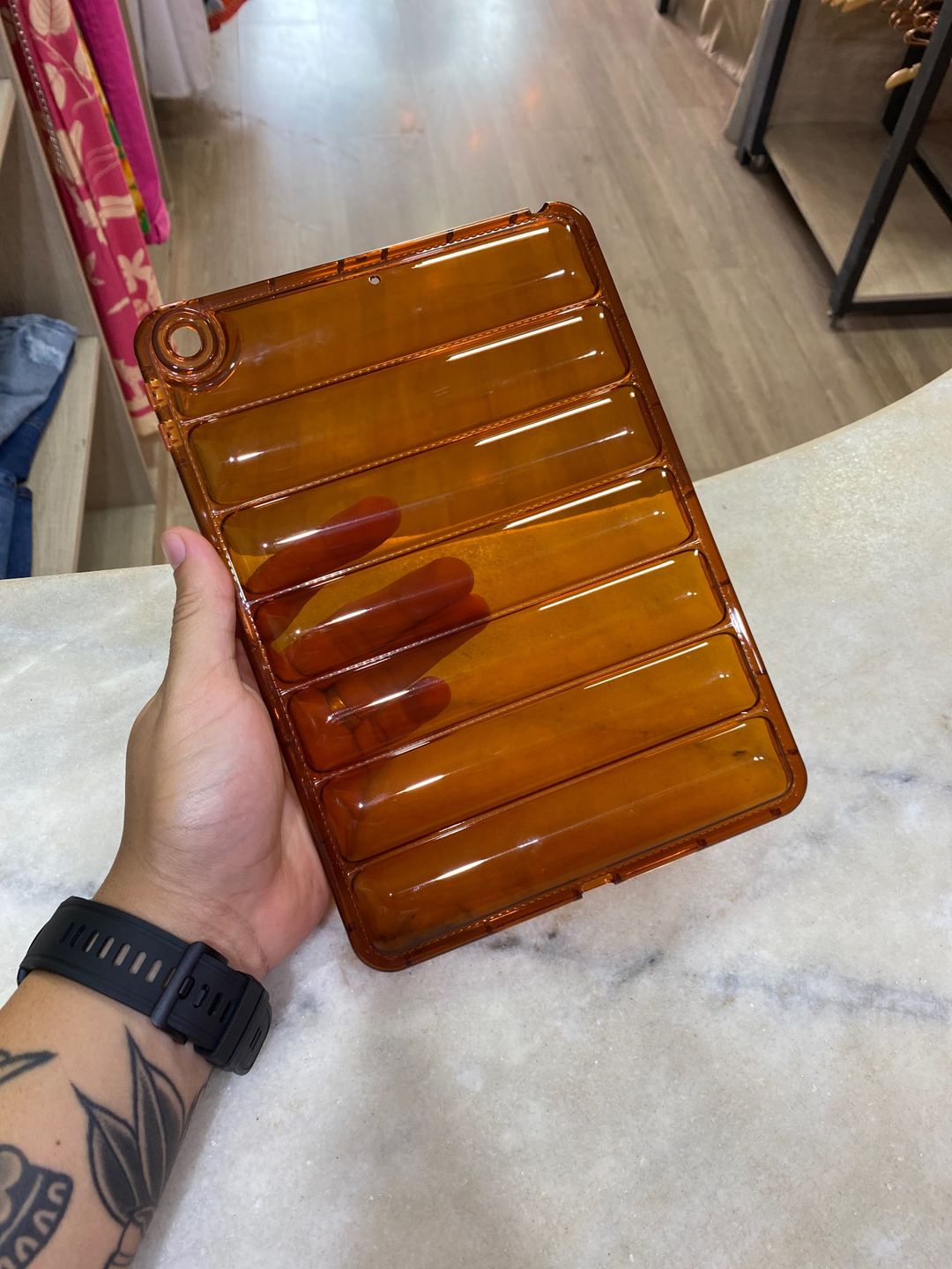 Customer photo review of iPad 3D Bubble Silicone Protective Case