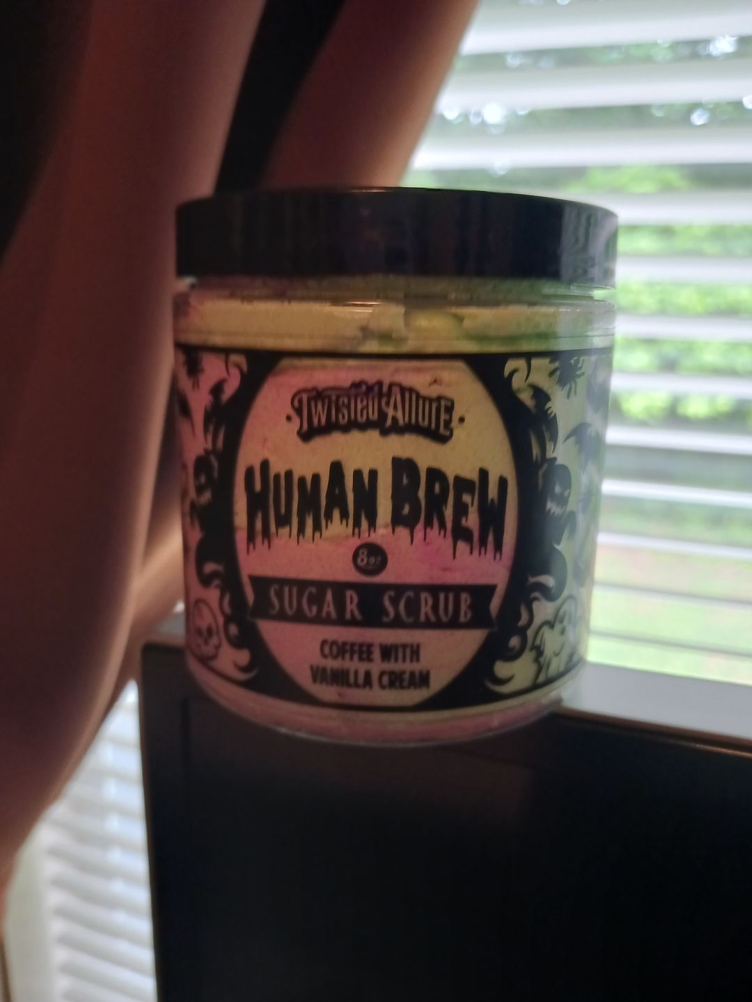 Customer photo review of Human Brew Sugar Scrub           (Coffee & Vanilla Cream)