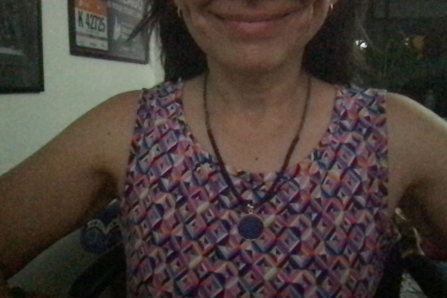 Customer photo review of Calming Lapis Lazuli Beaded Necklace