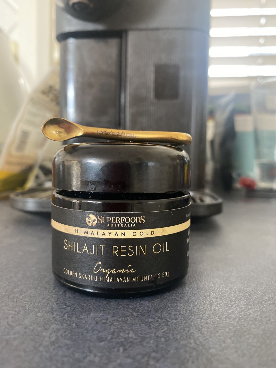 Customer photo review of Shilajit Resin Oil Himalayan Gold