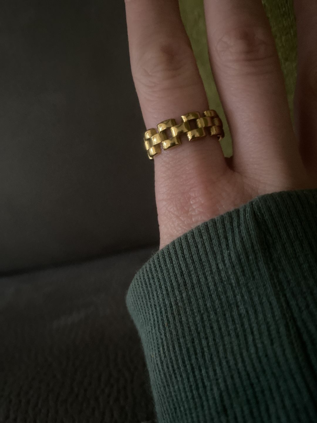 Customer photo review of Deluxe Ring | 18K vergoldet