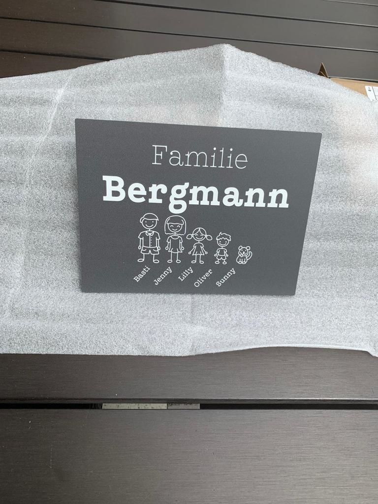 Customer photo review of Strichmännchenfamilie - Eingangs-Türschild