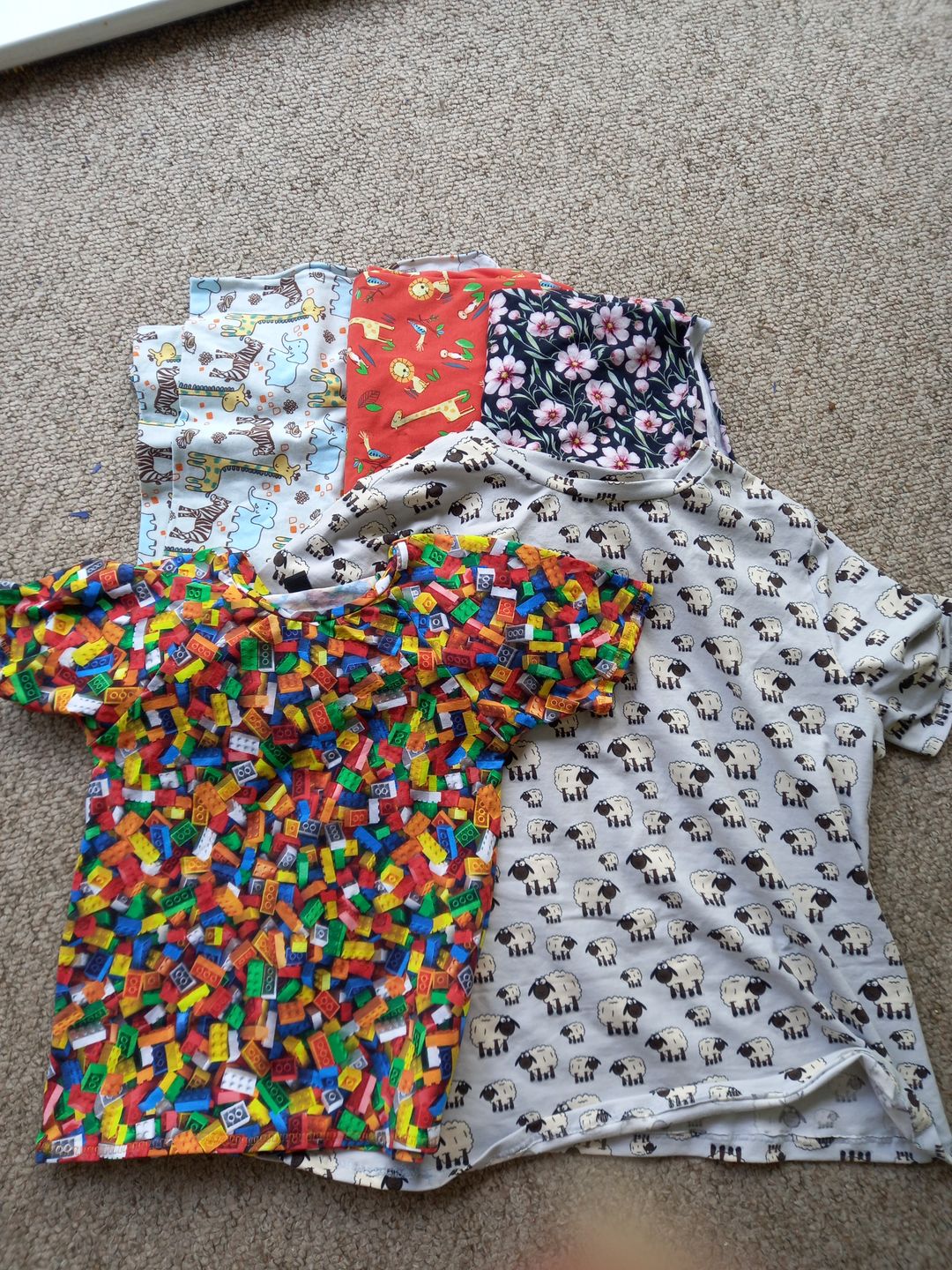 Customer photo review of Printed Cotton Jersey Remnants