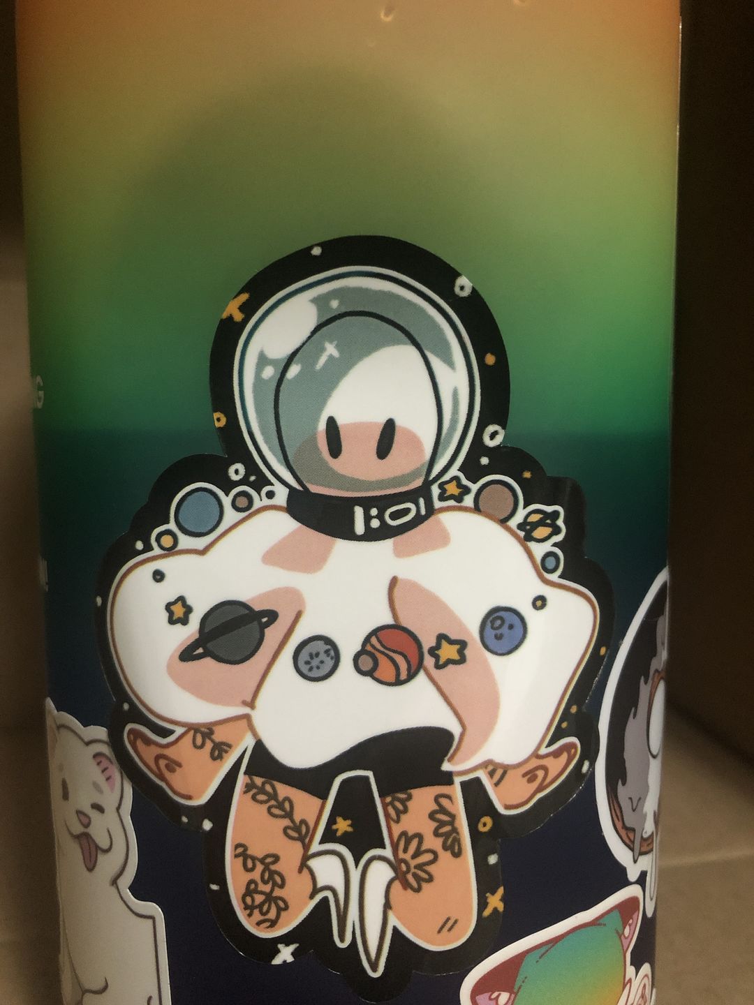 Customer photo review of Cute Space Ghost Stickers! : V5
